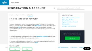 Signing Into Your Account - uShip Help Center