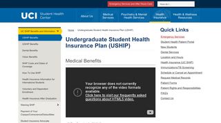 Undergraduate Student Health Insurance Plan (USHIP) | UCI Student ...