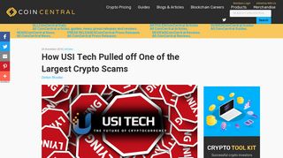 How USI Tech Pulled off One of the Largest Crypto Scams - CoinCentral