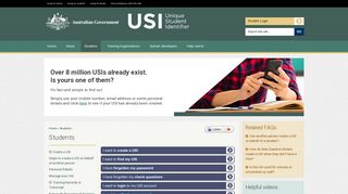 Students | Unique Student Identifier - USI