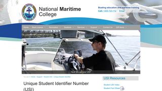 Unique Student Identifier - National Maritime College