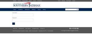 Login - University of Southern Indiana - USI