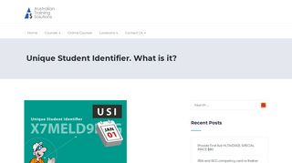Unique Student Identifier. What is it? – Australian Training Solutions