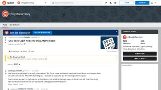 USI-Tech Login Notice to US/CAN Members : CryptoCurrency - Reddit