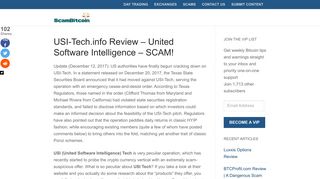 USI-Tech.info Review - United Software Intelligence - SCAM! - Scam ...