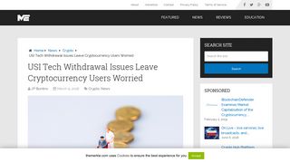 USI Tech Withdrawal Issues Leave Cryptocurrency Users Worried ...