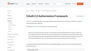 OAuth 2.0 Authorization Framework - Auth0