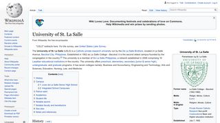 University of St. La Salle - Wikipedia