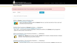 Canvas Implementation | The University of Southern Mississippi