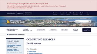 Email Resources | Computing Services | University of Southern Maine