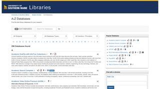 A-Z Databases - Subject Guides