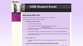USM Student Email