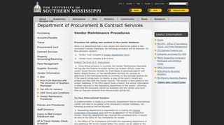 Vendor Maintenance Procedures | Department of Procurement ...
