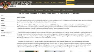 The United States Military Academy Preparatory School - West Point