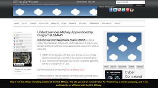 United Services Military Apprenticeship Program (USMAP ...