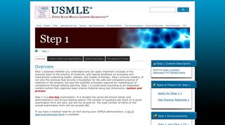 United States Medical Licensing Examination | Step 1 - usmle