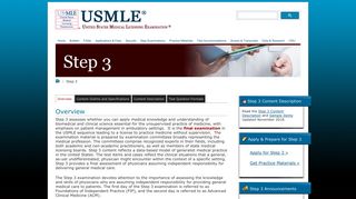 United States Medical Licensing Examination | Step 3 - usmle