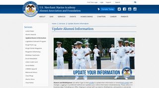 USMMA Alumni Association and Foundation - Update Alumni ...