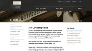 2019 USN Evening Classes - USN Evening Classes -> About Us