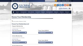 Renew Your Membership | U.S. Naval Institute