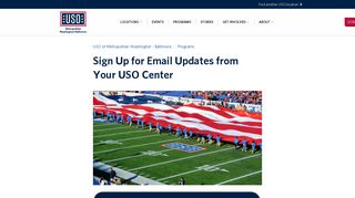 Sign Up for Email Updates from Your USO Center • USO of ...