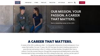 Careers at the USO · United Service Organizations