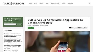 USO Serves Up A Free Mobile Application To Benefit Active Duty ...