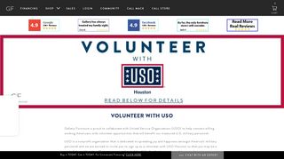 Volunteer With USO - Gallery Furniture