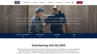 Volunteer · United Service Organizations - USO