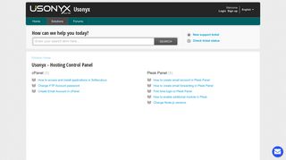Usonyx - Hosting Control Panel : Usonyx