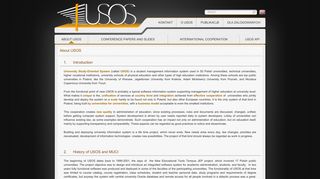 About USOS | Portal USOS - USOS-a