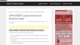 USPAYSERV - Login To Electronic Payroll Services - Credit Card ...