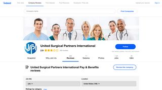 United Surgical Partners International Pay & Benefits reviews - Indeed