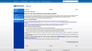 Information Security - USPS.com