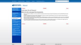 Using Logon IDs and Password - USPS.com