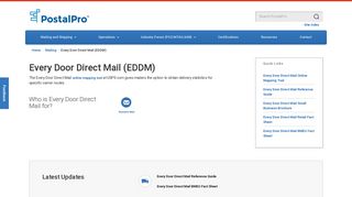 Every Door Direct Mail (EDDM) - PostalPro - USPS.com