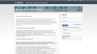 Every Door Direct Mail - USPS Business Customer Gateway - USPS.com