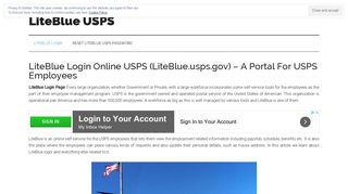 LiteBlue Login | WWW.LITEBLUE.USPS.GOV Online Portal For USPS