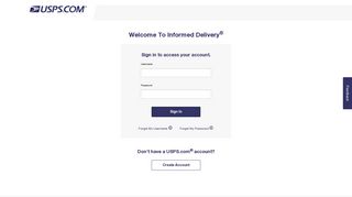 Informed Delivery - USPS.com® - Sign In