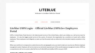 Liteblue USPS Official - Liteblue.usps.gov Employees Login Portal