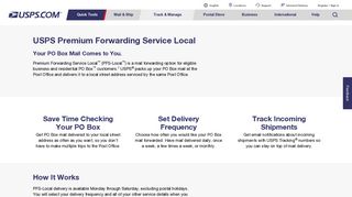 Premium Forwarding Service Local | USPS - USPS.com