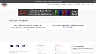 Find USPSA Matches - United States Practical Shooting Association