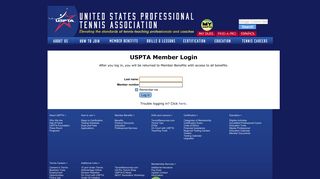 USPTA Member Login - Tennis education, tennis-teacher certification