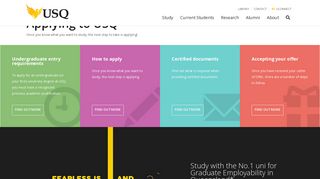 Applying to USQ - University of Southern Queensland