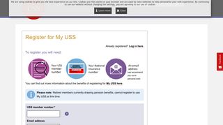 Register for My USS - Universities Superannuation Scheme