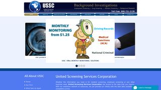 Tenant background check (USSC) Employment Screening Services