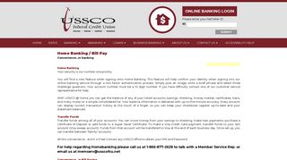 USSCO - Home Banking / Bill Pay