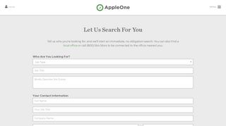 Let Us Search - AppleOne