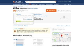USSearch Reviews - 8 Reviews of Ussearch.com | Sitejabber