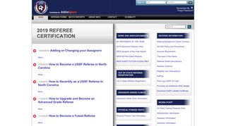 USSF North Carolina - 2019 Referee Certification